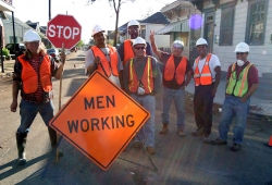 Construction workers, New Orleans 2005